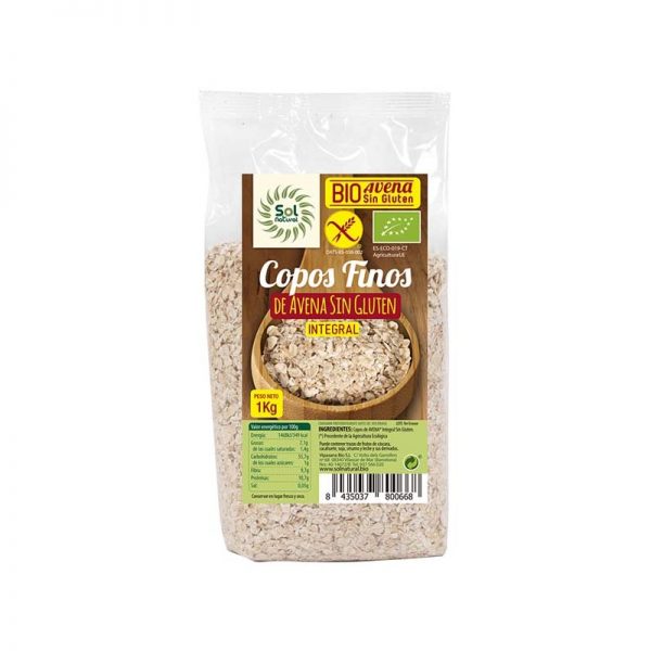 Flocs Civada BIO s/gluten 1kg.