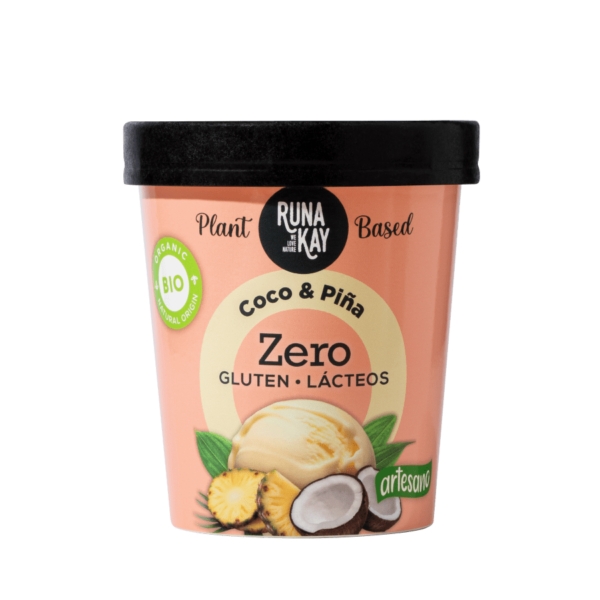 Gelat Artesà BIO Coco-Pinya 130ml.