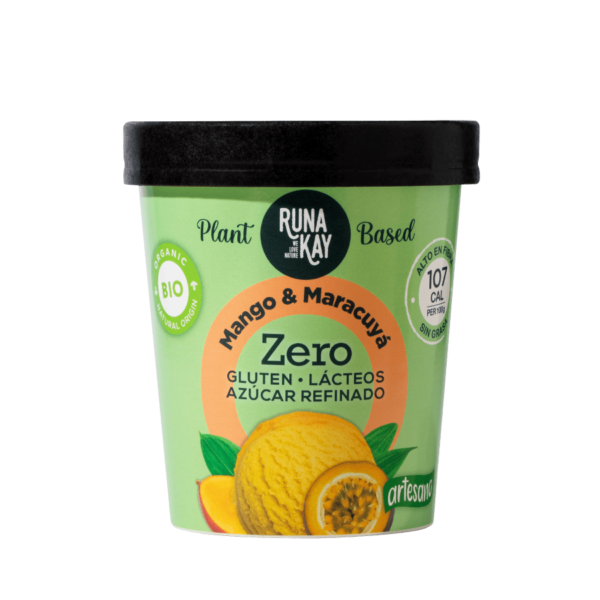 Gelat Artesà BIO Mango-Maracuià 130ml.
